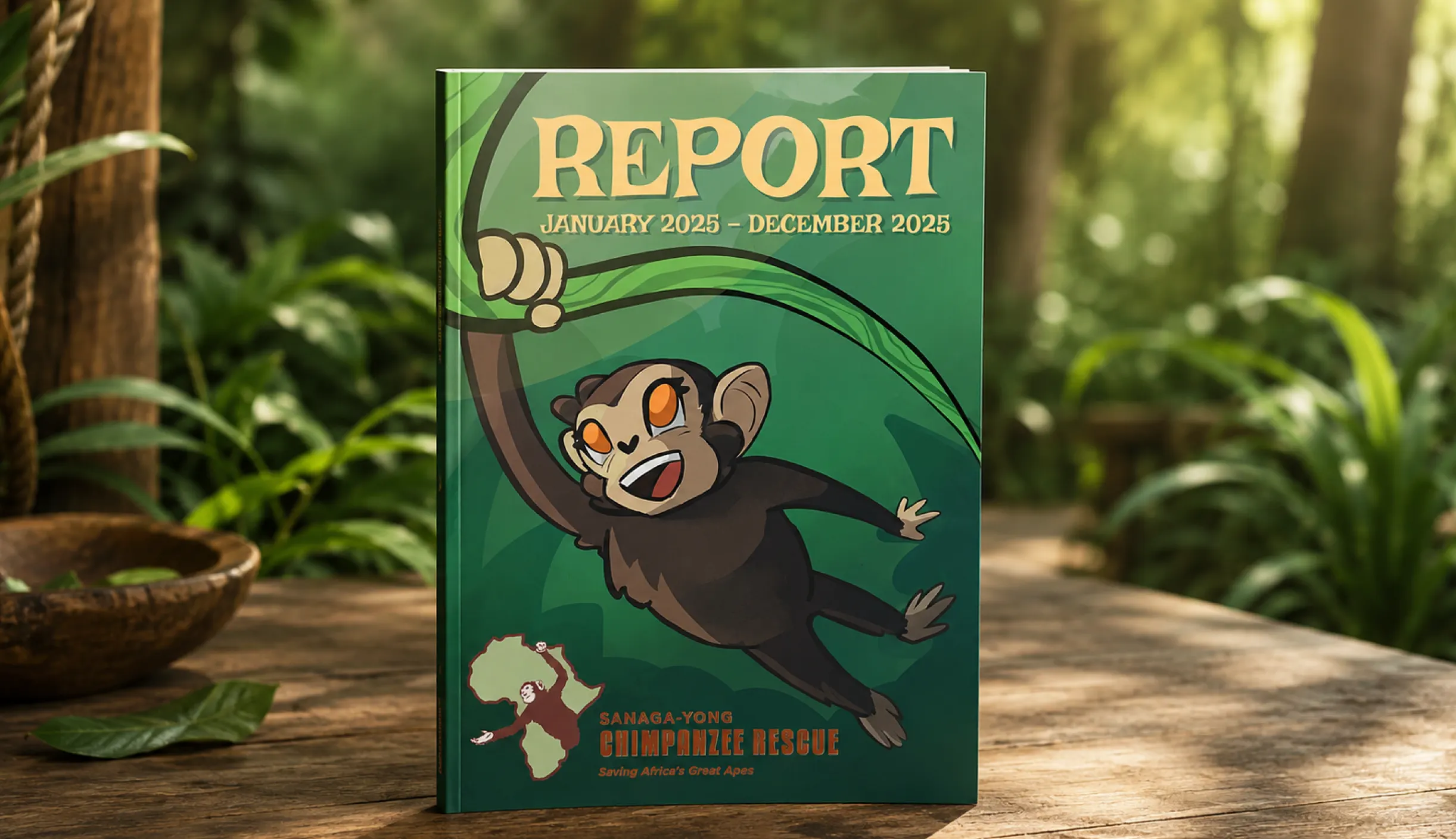 Sanaga Yong Chimpanzee Rescue — illustration